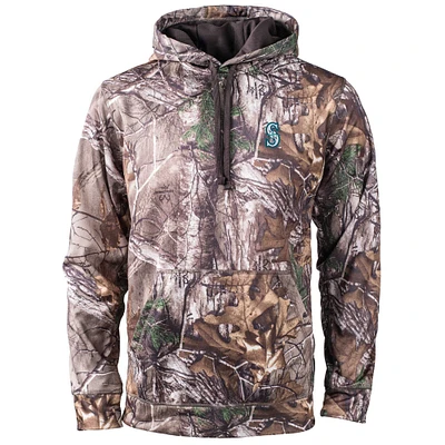 Men's Dunbrooke Camo Seattle Mariners Champion Realtree Pullover Hoodie