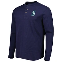 T-shirt à manches longues pour homme Dunbrooke Seattle Mariners Navy Maverick