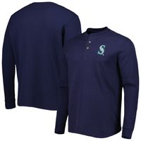 Men's Dunbrooke Seattle Mariners Navy Maverick Long Sleeve T-Shirt