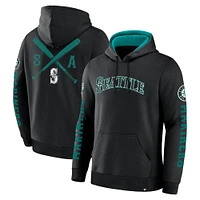Men's Fanatics  Black Seattle Mariners Big City Legacy Fleece Pullover Hoodie