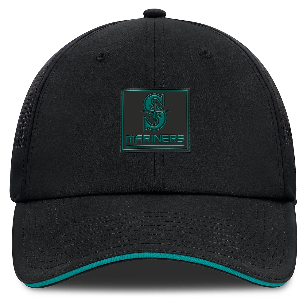 Men's Fanatics Black Seattle Mariners Level Up Driver Adjustable Hat