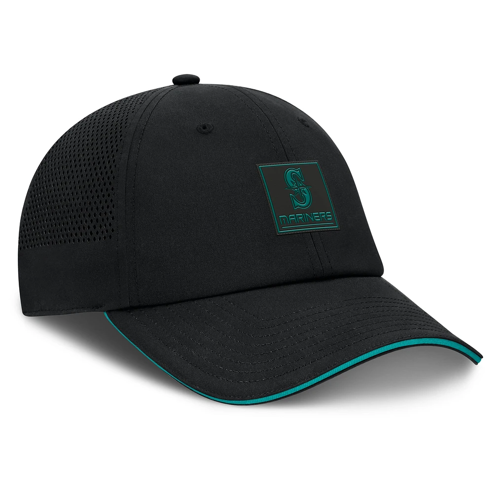 Men's Fanatics Black Seattle Mariners Level Up Driver Adjustable Hat