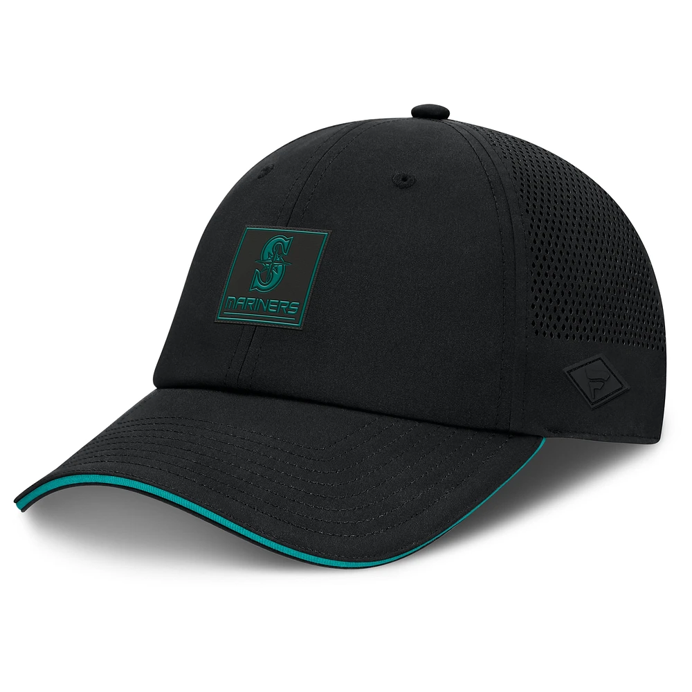 Men's Fanatics Black Seattle Mariners Level Up Driver Adjustable Hat