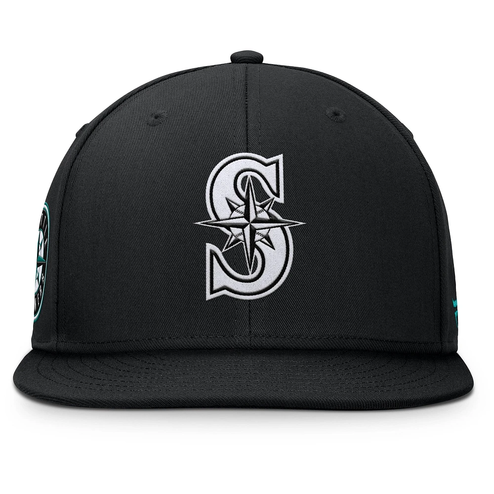 Men's Fanatics Black Seattle Mariners Walk-Off Bullpen Snapback Hat
