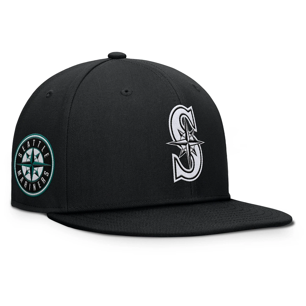 Men's Fanatics Black Seattle Mariners Walk-Off Bullpen Snapback Hat
