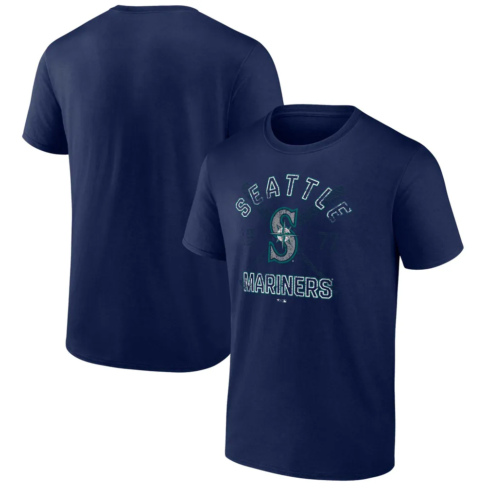 Men's Fanatics Branded Navy Seattle Mariners Number One Dad T-Shirt