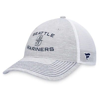 Casquette réglable gris Seattle Mariners Trucker Fanatics pour hommes