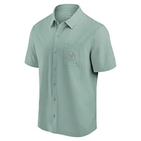 Chemise boutonnée verte Seattle Mariners Front Office Fanatics pour hommes