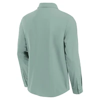 Chemise boutonnée à manches longues Fanatics Green Seattle Mariners Front Office pour hommes