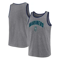 Men's Fanatics  Heather Gray Seattle Mariners Primary Tank Top