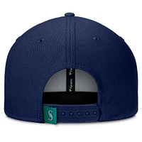Men's Fanatics Navy/Aqua Seattle Mariners Clubhouse Splitter Snapback Hat