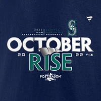 Men's Fanatics Navy Seattle Mariners 2022 Postseason Locker Room T-Shirt