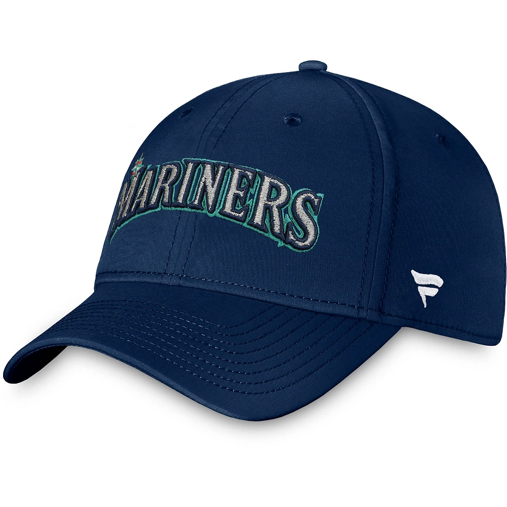 Casquette Fanatics Navy Seattle Mariners Core Flex pour hommes