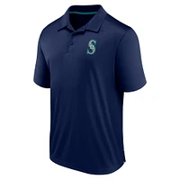 Men's Fanatics  Navy Seattle Mariners Fitted Polo