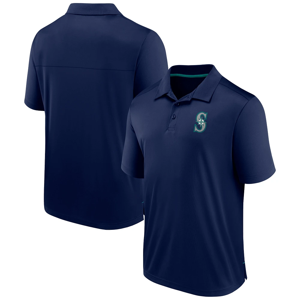 Men's Fanatics  Navy Seattle Mariners Fitted Polo