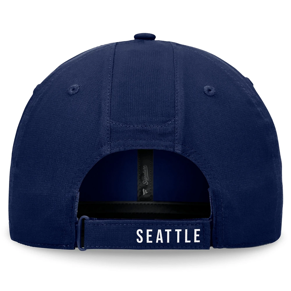 Men's Fanatics Navy Seattle Mariners Front Office Ripstop Unstructured Adjustable Hat