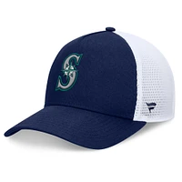 Casquette ajustable à cadre en A fondamental des Seattle Mariners Fanatics pour hommes, bleu marine