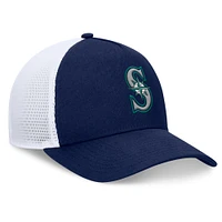 Casquette ajustable à cadre en A fondamental des Seattle Mariners Fanatics pour hommes, bleu marine