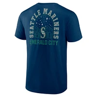 Men's Fanatics Navy Seattle Mariners Iconic Bring It T-Shirt