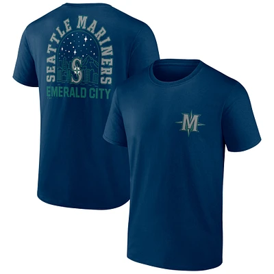 Men's Fanatics Navy Seattle Mariners Iconic Bring It T-Shirt