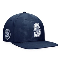 Casquette Snapback emblématique à motif camouflage ton sur ton pour homme Fanatics Navy Seattle Mariners