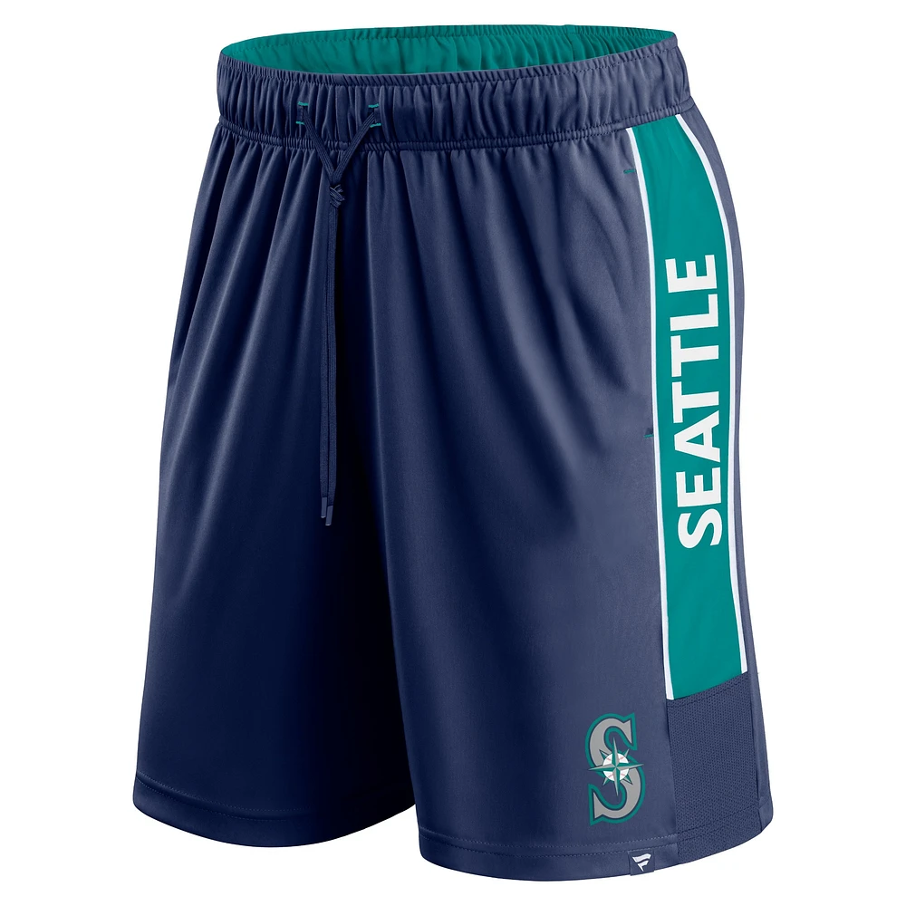 Short de défenseur Fanatics Navy Seattle Mariners Win The Match pour hommes