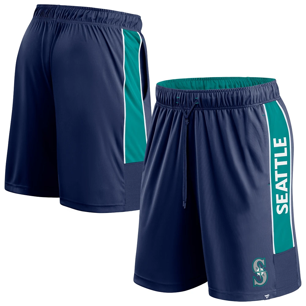 Short de défenseur Fanatics Navy Seattle Mariners Win The Match pour hommes