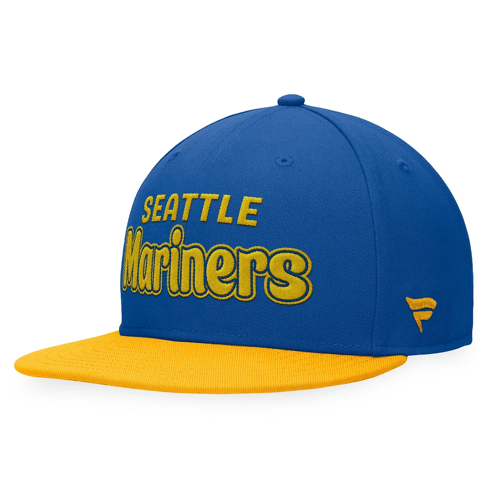 Casquette ajustée Hurler Fanatics Royal Seattle Mariners Cooperstown Collection pour hommes