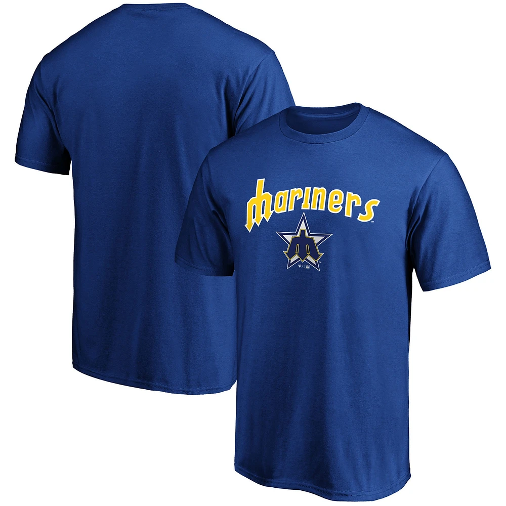 T-shirt Fanatics Royal Seattle Mariners Cooperstown Collection Team Wahconah pour hommes