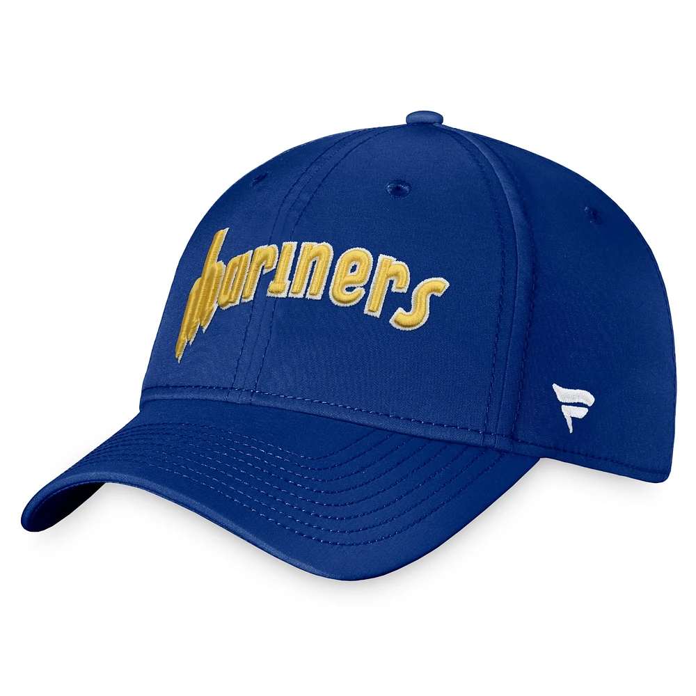 Casquette Cooperstown Core Flex Fanatics Royal Seattle Mariners pour hommes