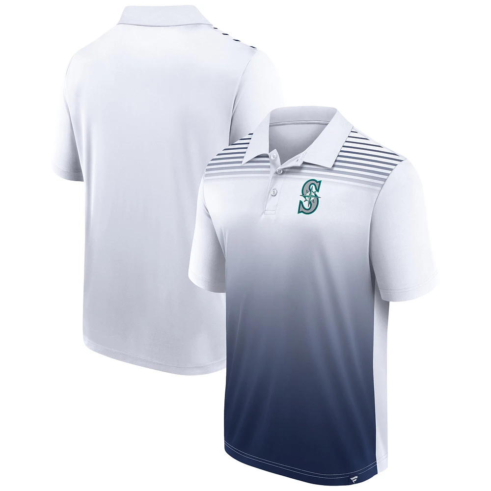 Polo de jeu Sandlot Fanatics pour hommes, blanc/bleu marine, Seattle Mariners