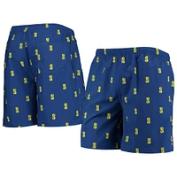 FOCO Royal Seattle Mariners Cooperstown Collection Short de bain à mini logo pour homme