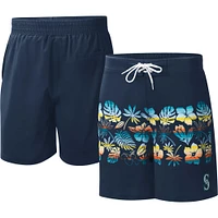 Short de bain Seattle Mariners Breeze Volley G-III Sports by Carl Banks pour homme, bleu marine