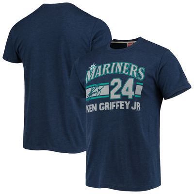 Men's Atlanta Braves Homage Navy Grateful Dead Tri-Blend T-Shirt