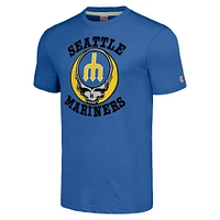 Men's Homage Royal Seattle Mariners Grateful Dead Tri-Blend T-Shirt