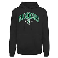 Sweat à capuche carreaux noir pour homme Levelwear Seattle Mariners St. Patrick's Day Podium