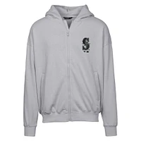 Men's Levelwear  Gray Seattle Mariners Oversized Uphill Digital Camo Full-Zip Hoodie