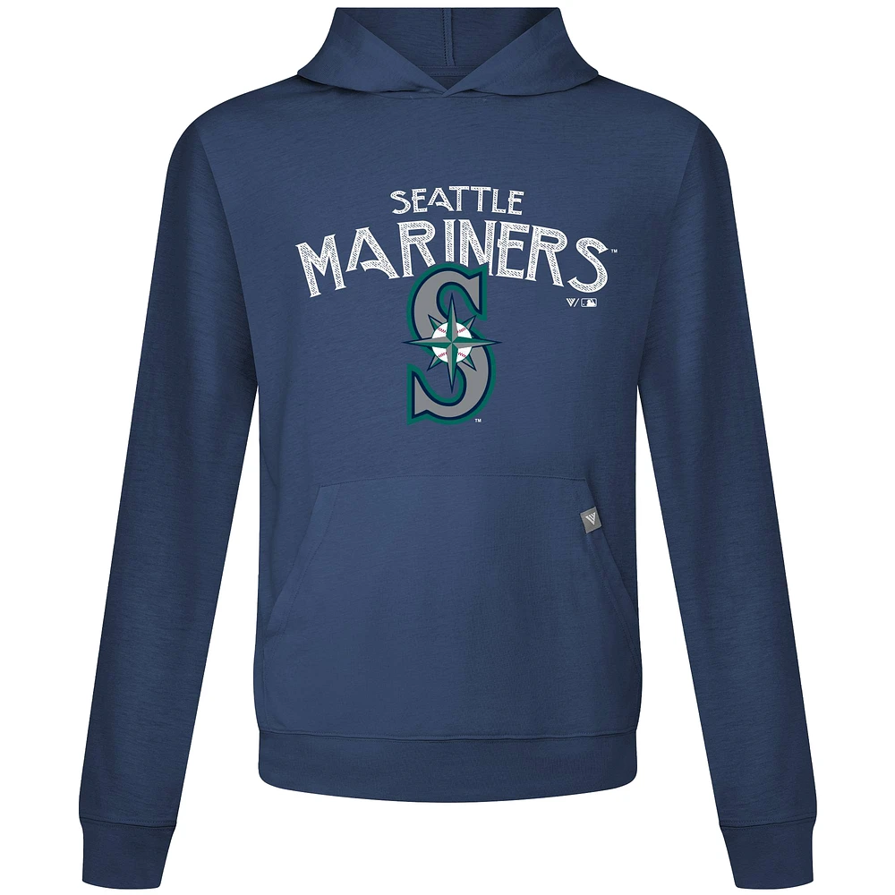 Men's Levelwear Navy Seattle Mariners Accolade Relay Mission Pullover Hoodie