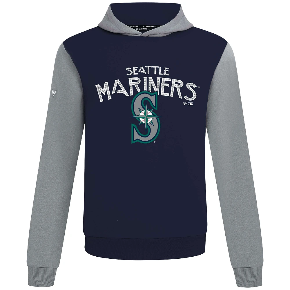 Sweat à capuche bleu marine pour homme Levelwear des Seattle Mariners Accolade Ultimate Mission