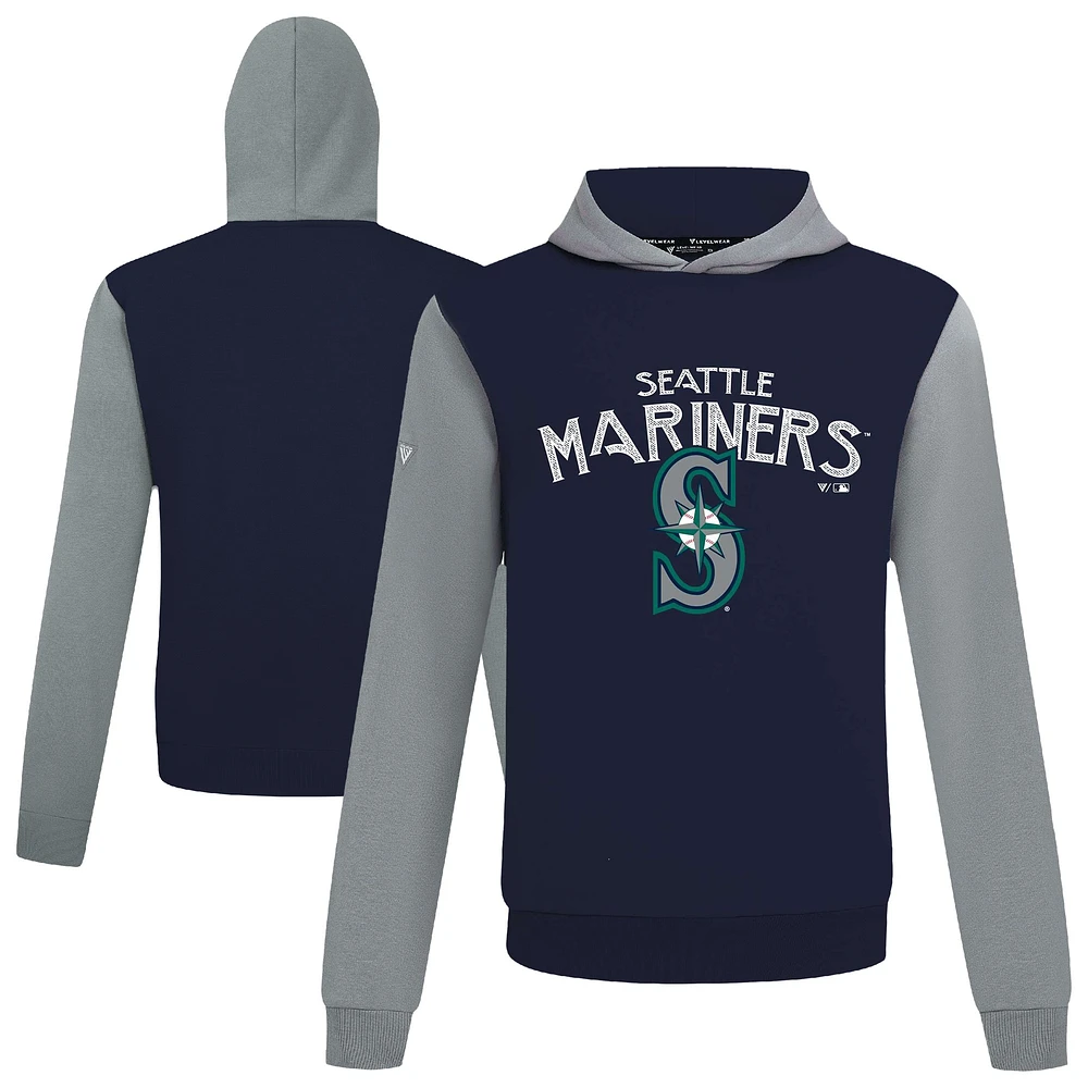 Sweat à capuche bleu marine pour homme Levelwear des Seattle Mariners Accolade Ultimate Mission