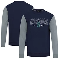 Men's Levelwear Navy Seattle Mariners Accolade Ultimate Textbook Pullover Sweatshirt