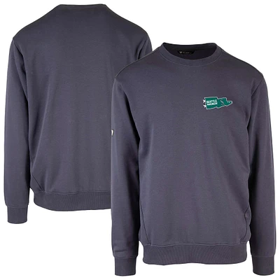 Men's Levelwear  Navy Seattle Mariners Zane Rafters Pullover Sweatshirt