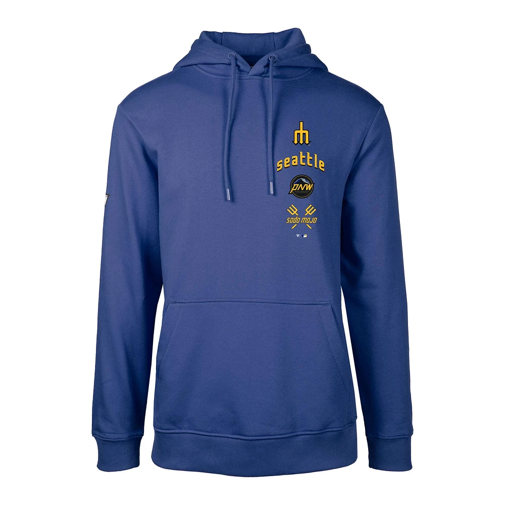Sweat à capuche enfiler City Connect Podium Baseline pour homme de Levelwear Royal Seattle Mariners