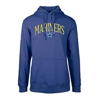 Men's Levelwear Royal Seattle Mariners Cooperstown Collection Podium Retro Pullover Hoodie