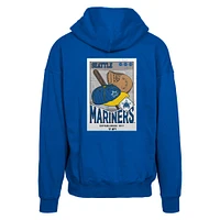 Men's Levelwear  Royal Seattle Mariners Uphill City Core Logo Full-Zip Hoodie