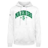 Sweat à capuche carreaux Podium de la Saint-Patrick des Mariners Seattle pour hommes Levelwear blanc