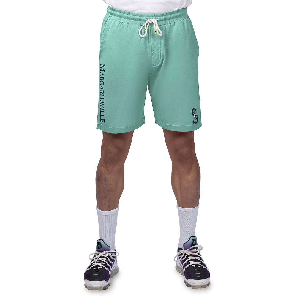 Short en tissu éponge pêche Margaritaville Green Seattle Mariners pour hommes