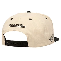 Casquette snapback pour homme Mitchell & Ness des Mariners de Seattle couleur crème