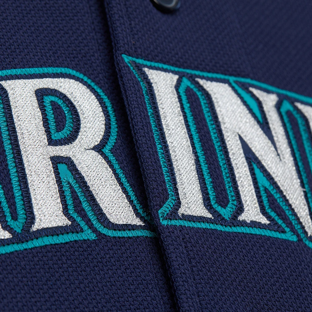 Men's Mitchell & Ness Felix Hernandez Navy Seattle Mariners Cooperstown Collection Batting Practice Jersey