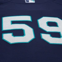 Men's Mitchell & Ness Felix Hernandez Navy Seattle Mariners Cooperstown Collection Batting Practice Jersey